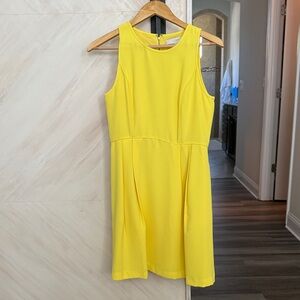 Loft Sleeveless Yellow A-Line Dress
